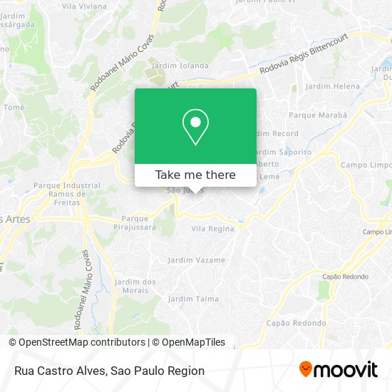 Mapa Rua Castro Alves