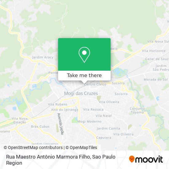 Mapa Rua Maestro Antônio Marmora Filho