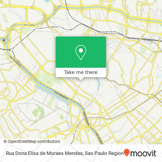 Rua Dona Elisa de Moraes Mendes map