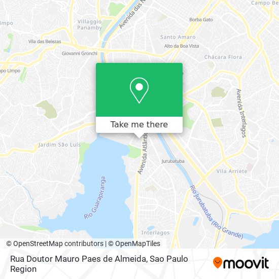 Mapa Rua Doutor Mauro Paes de Almeida