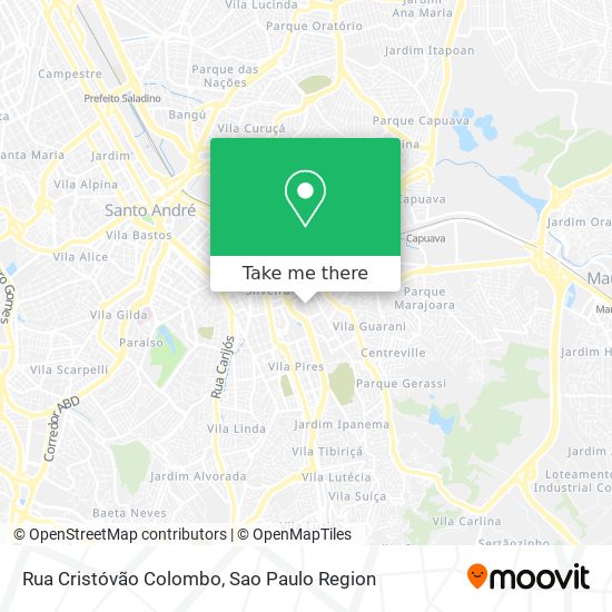 Rua Cristóvão Colombo map