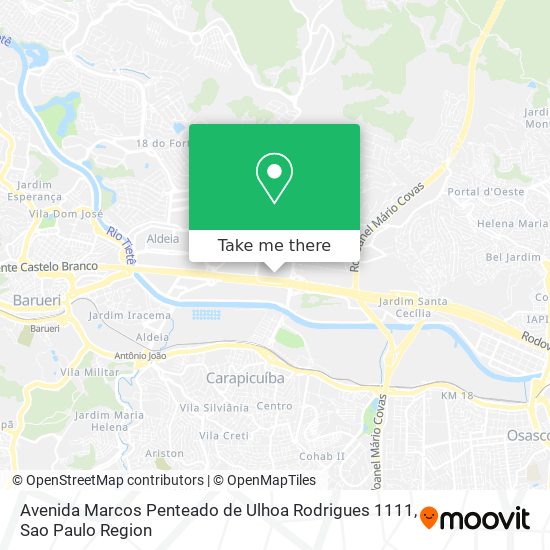 Mapa Avenida Marcos Penteado de Ulhoa Rodrigues 1111