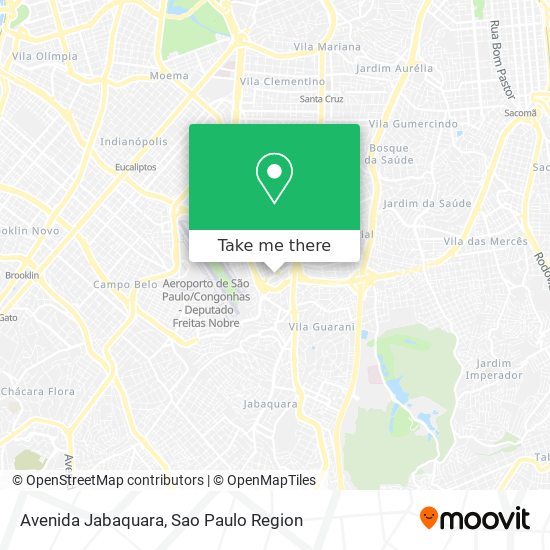 Mapa Avenida Jabaquara