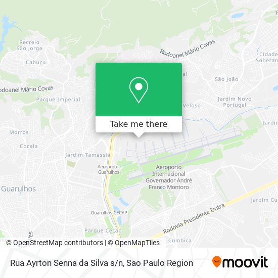 Rua Ayrton Senna da Silva s/n map