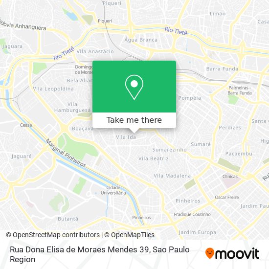 Rua Dona Elisa de Moraes Mendes 39 map