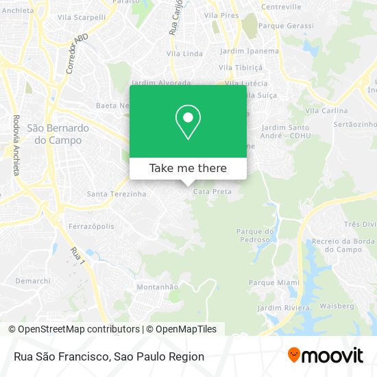 Rua São Francisco map