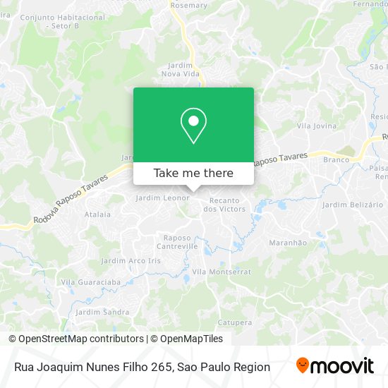 Mapa Rua Joaquim Nunes Filho 265