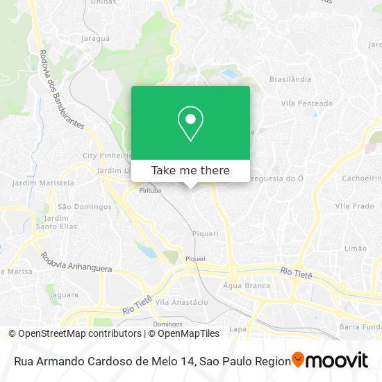 Rua Armando Cardoso de Melo 14 map