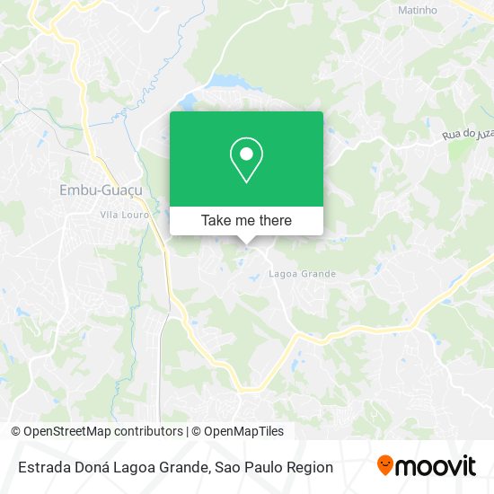 Estrada Doná Lagoa Grande map