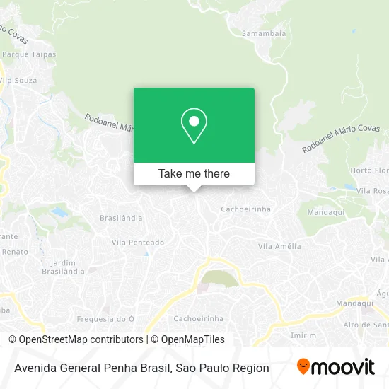 Avenida General Penha Brasil map