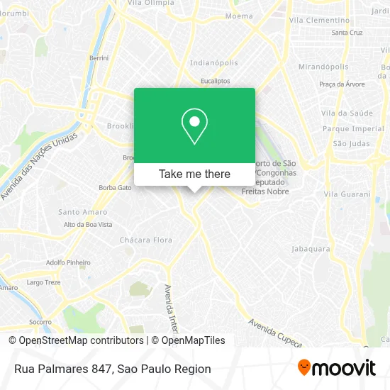 Rua Palmares 847 map
