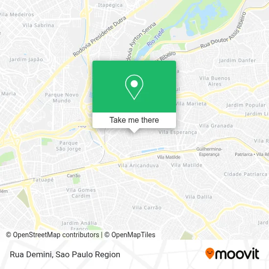 Rua Demini map