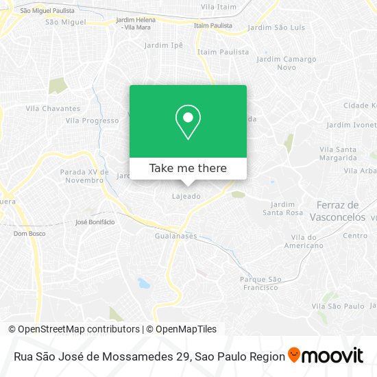 Rua Sāo José de Mossamedes 29 map