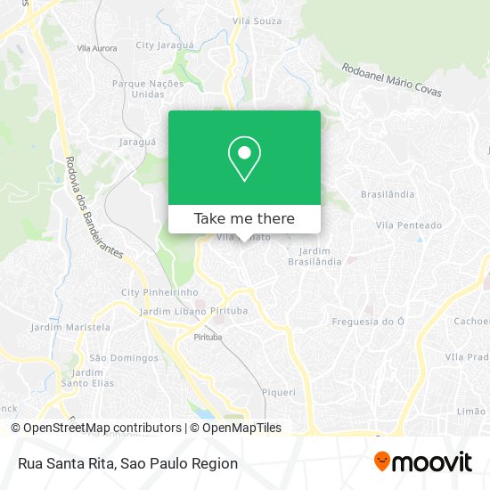 Rua Santa Rita map