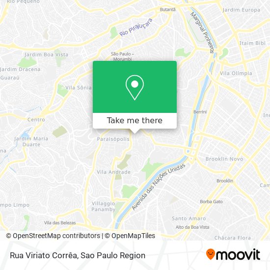 Mapa Rua Viriato Corrêa