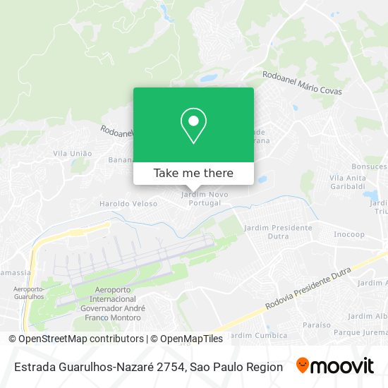 Mapa Estrada Guarulhos-Nazaré 2754