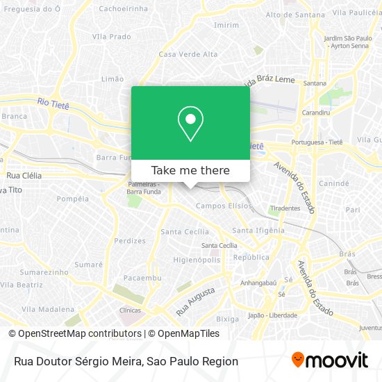 Mapa Rua Doutor Sérgio Meira