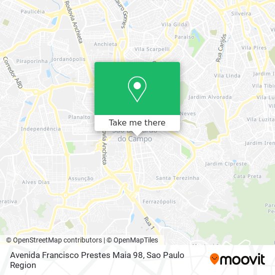 Avenida Francisco Prestes Maia 98 map