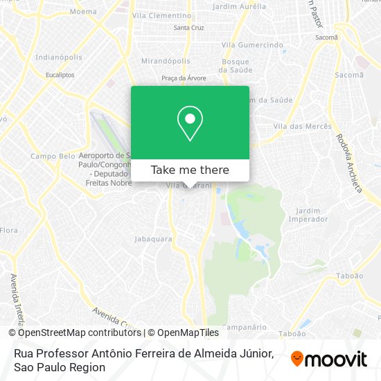 Rua Professor Antônio Ferreira de Almeida Júnior map