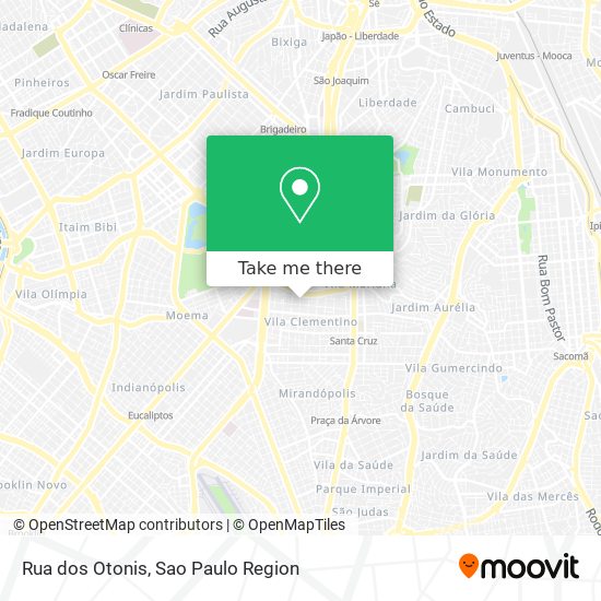 Rua dos Otonis map