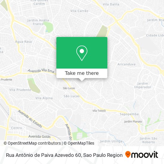 Rua Antônio de Paiva Azevedo 60 map