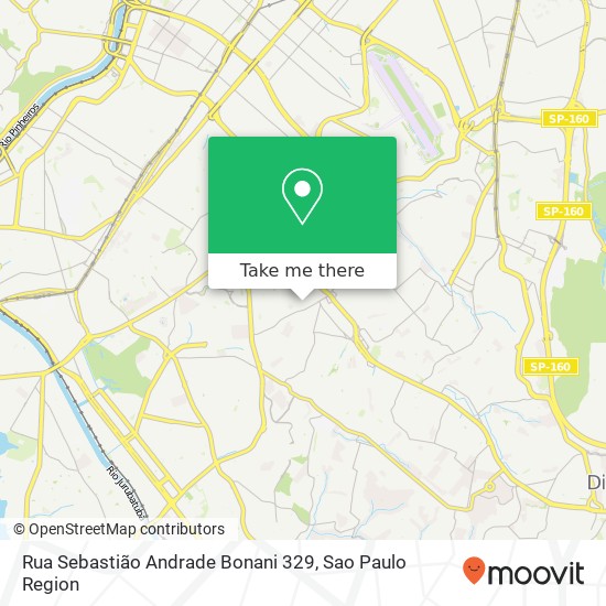 Mapa Rua Sebastião Andrade Bonani 329