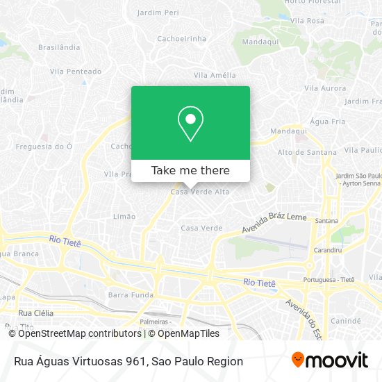 Rua Águas Virtuosas 961 map