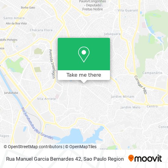 Mapa Rua Manuel Garcia Bernardes 42