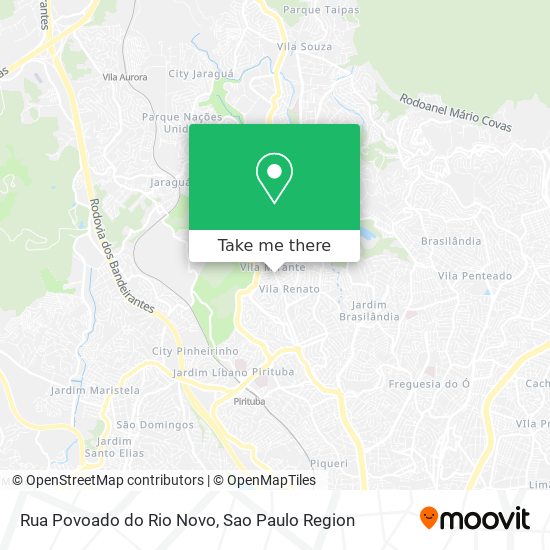 Rua Povoado do Rio Novo map