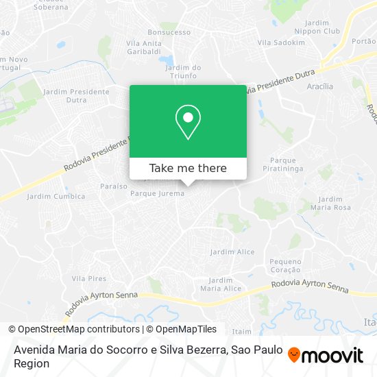 Avenida Maria do Socorro e Silva Bezerra map