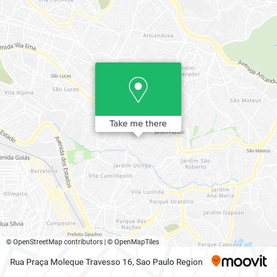 Rua Praça Moleque Travesso 16 map