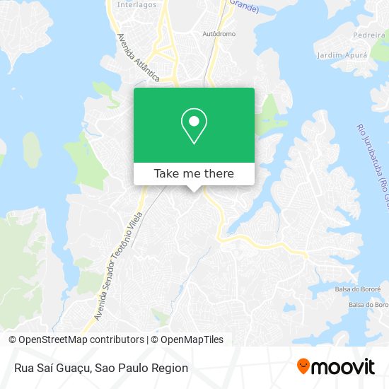 Rua Saí Guaçu map