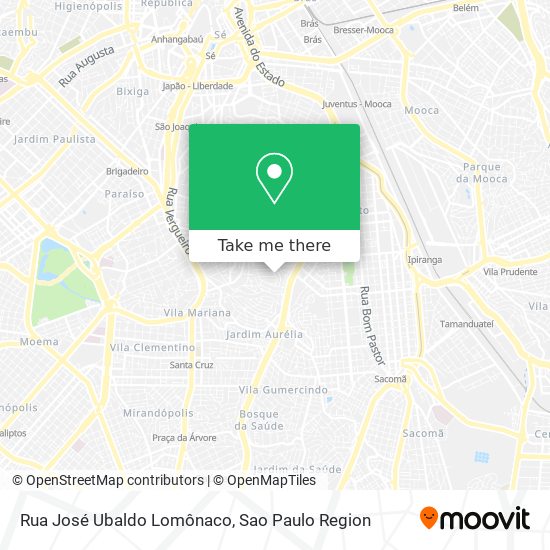 Rua José Ubaldo Lomônaco map