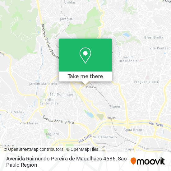 Mapa Avenida Raimundo Pereira de Magalhães 4586