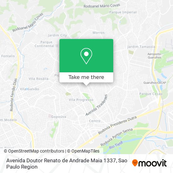 Mapa Avenida Doutor Renato de Andrade Maia 1337