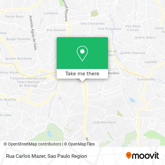 Mapa Rua Carlos Mazer