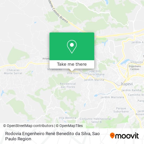 Rodovia Engenheiro Renê Benedito da Silva map