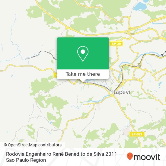 Rodovia Engenheiro Renê Benedito da Silva 2011 map