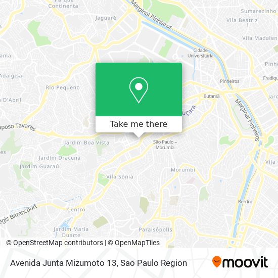 Mapa Avenida Junta Mizumoto 13