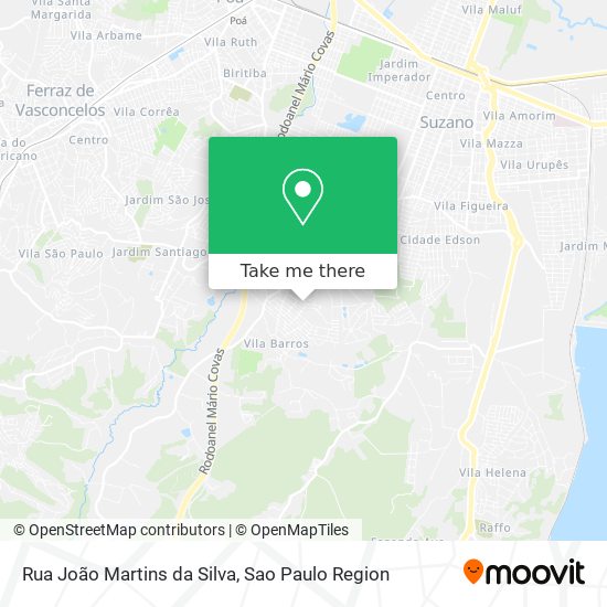 Rua João Martins da Silva map