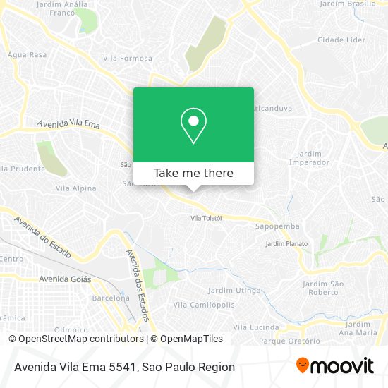 Avenida Vila Ema 5541 map