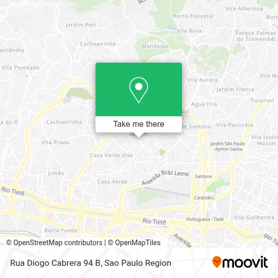 Rua Diogo Cabrera 94 B map