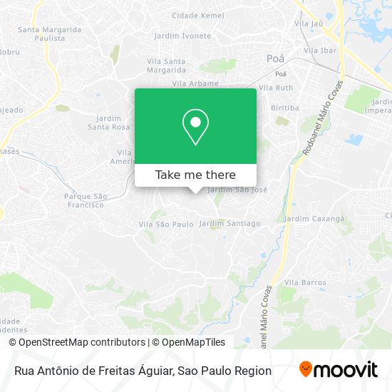 Mapa Rua Antônio de Freitas Águiar