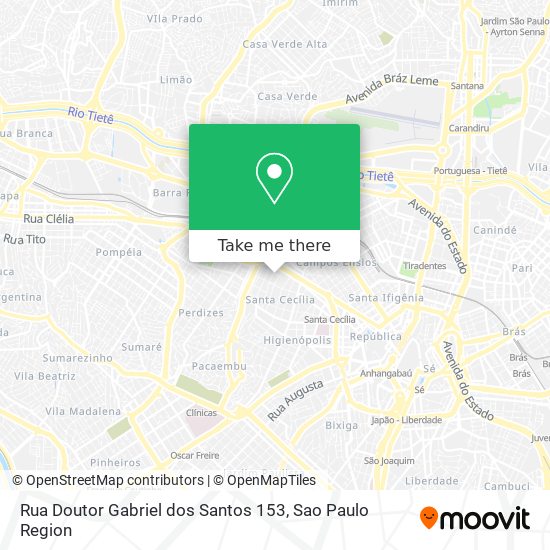 Mapa Rua Doutor Gabriel dos Santos 153