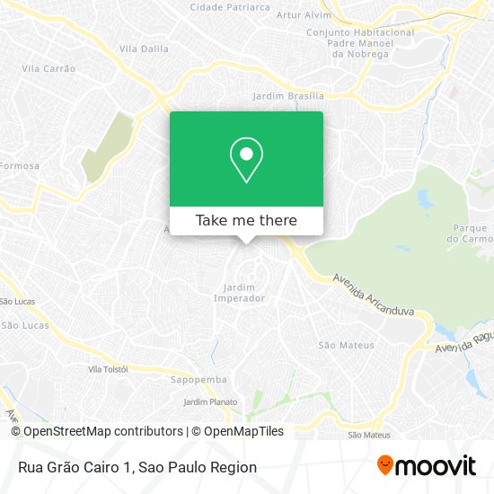 Mapa Rua Grão Cairo 1