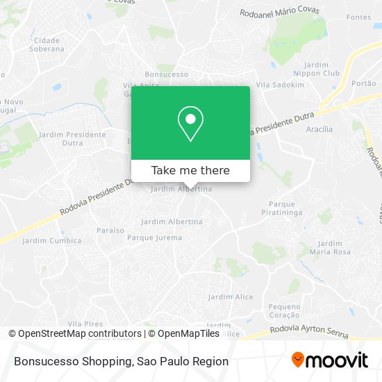 Mapa Bonsucesso Shopping