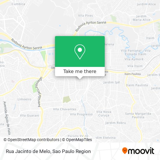 Mapa Rua Jacinto de Melo