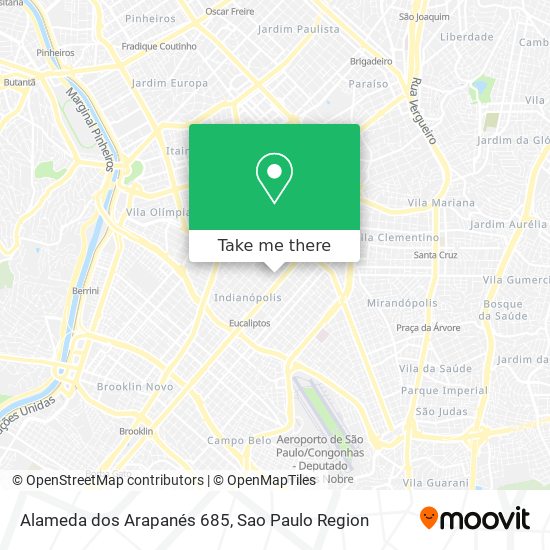 Alameda dos Arapanés 685 map