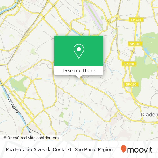 Mapa Rua Horácio Alves da Costa 76