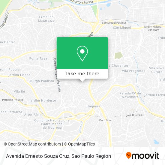 Mapa Avenida Ernesto Souza Cruz
